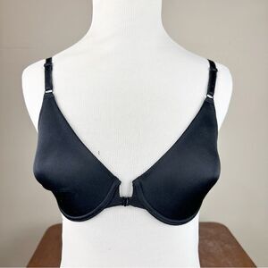 Victorias Secret Black Vintage Demi Tee Shirt Bra 34C 90s